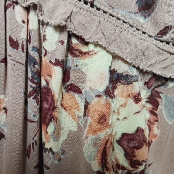 Lucky Brand Floral Mini Dress Size Large EUC - Picture 5 of 10